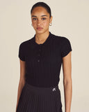 Polo en maille Elea - Noir