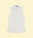 Sleeveless performance polo shirt