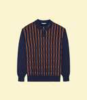 Polo manche longue Links - Bleu marin