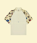 Coupe vent Blue Jay - Soft yellow & imprimé oiseaux