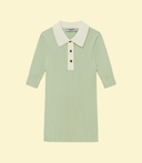 Polo signature en tricot - Menthe