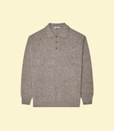 Gauge Long Sleeve Polo Shirt - Taupe