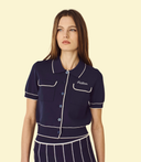 Polo manche courte Jacqueline - Bleu