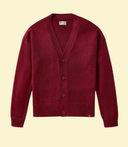 French terry cardigan - Red