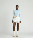 Blouse en maille - Bleue