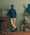 Chemise en flanelle  - Bleu marin