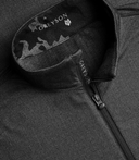 Herringbone Tate 1/4 zip jacket - Black