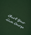 Chandail manche courte Chart your own course - Vert foncé