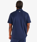 Polo block placket - Bleu marin
