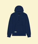 Chandail manche longue 1/4 zip Castello - Bleu foncé