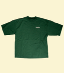 BIRD T-shirt - Beige with blue embroidery