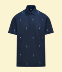 Polo manche courte Snap - Bleu minuit