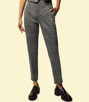 Glen Check Trousers - Smoke Heather